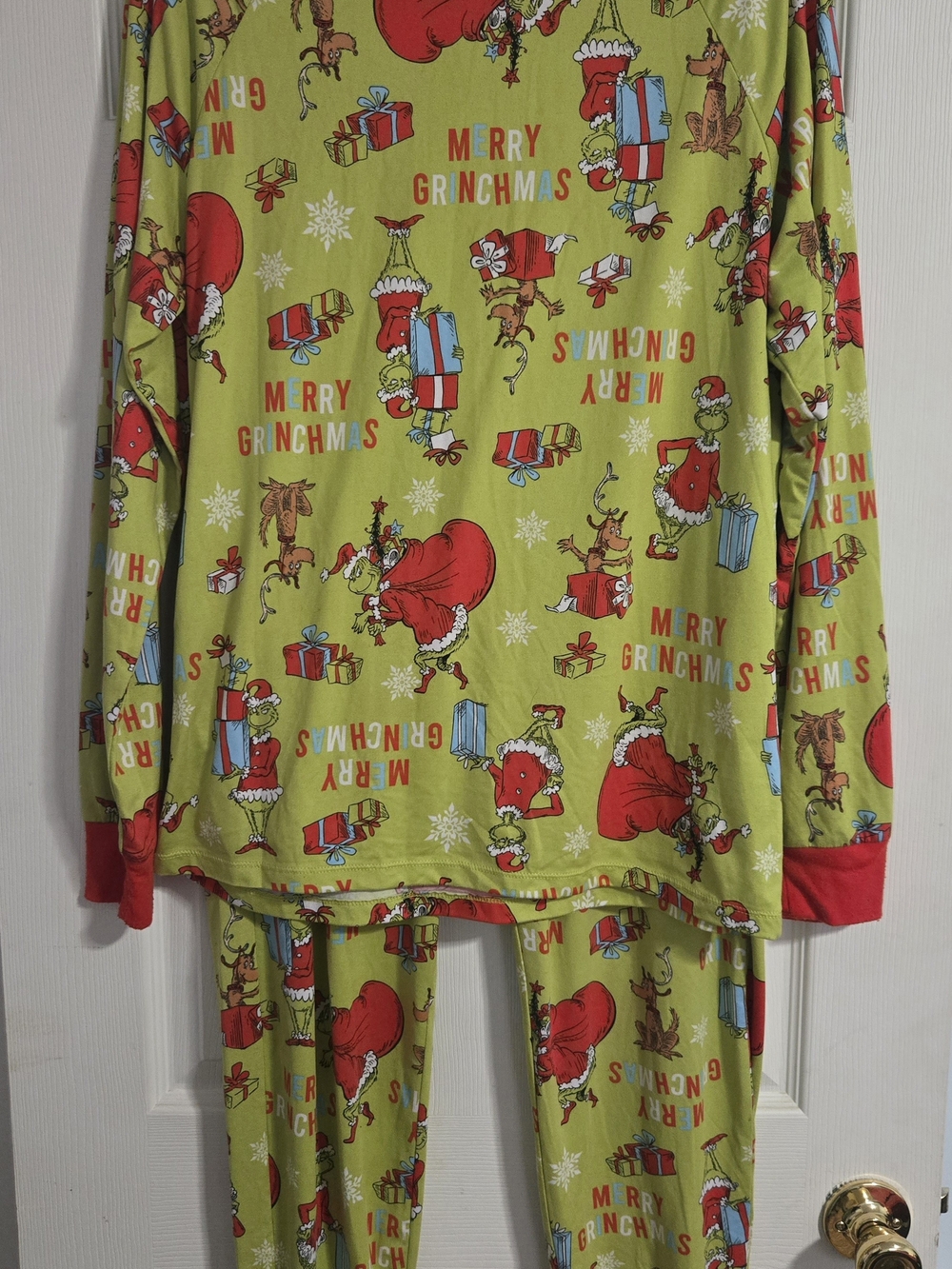 Men's Merry Grinchmas Green Holiday Pajama Set